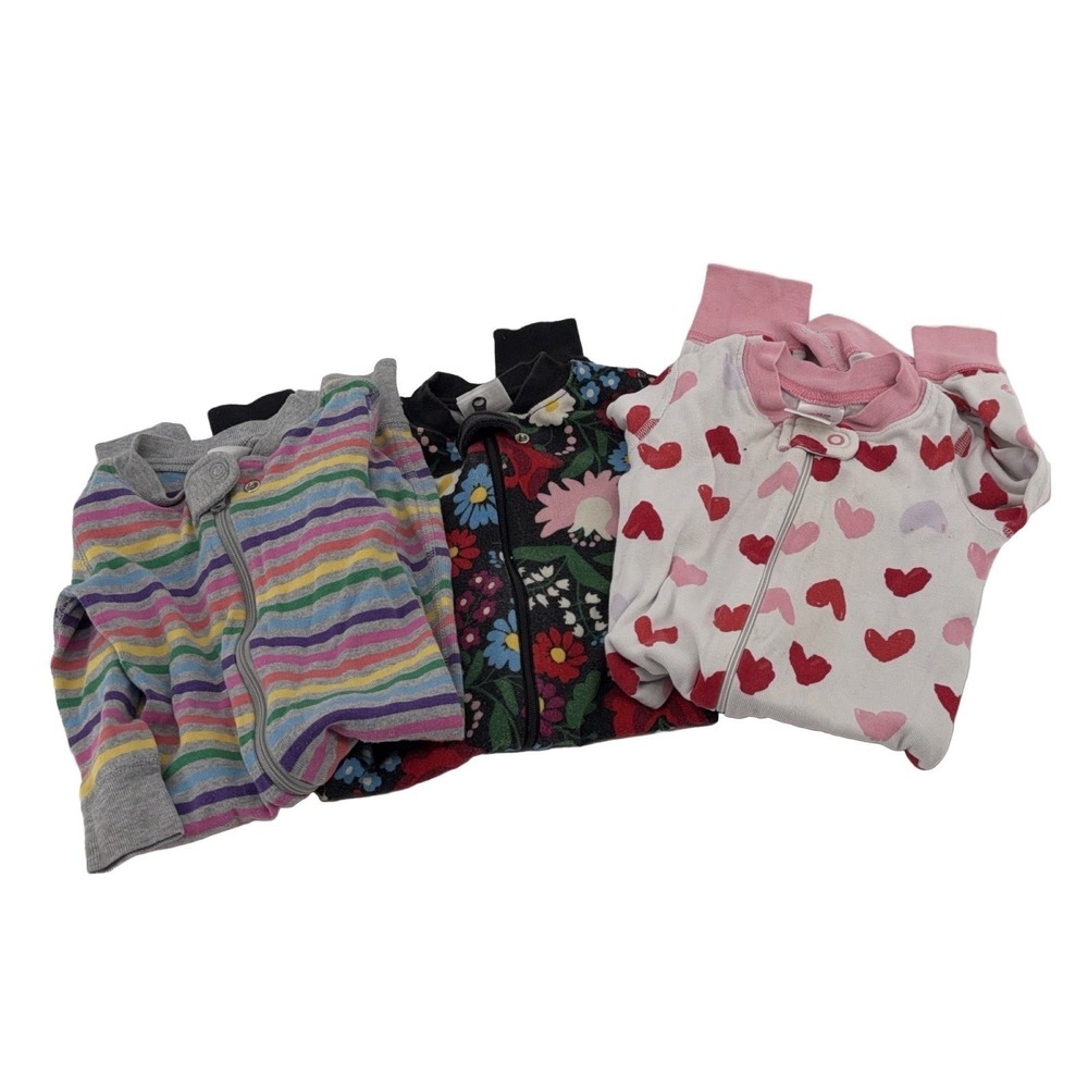 Hanna Andersson Baby Toddler Sleepers Organic Cotton Zip Pajamas 70 75cm 12-18m